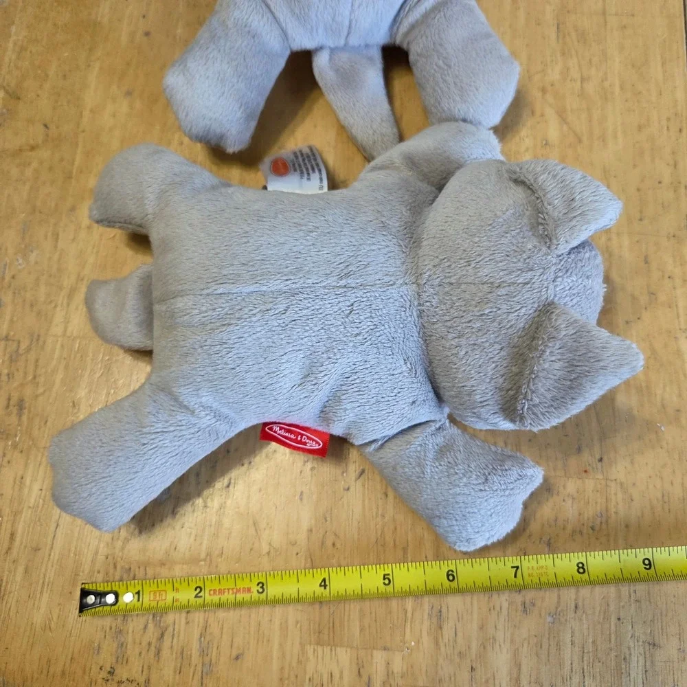Melissa and Doug Lot of 3 Plush Kitty Cat Kitten Stuffed Animal Floppy Toy  9 in